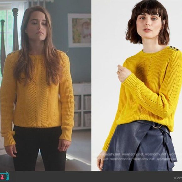 Ted Baker Hendrik Knit Crewneck Sweater in Yellow, Size 4 (Large) - Picture 7 of 16